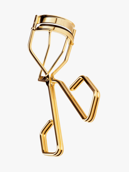 Lash Curler in gold color way on light gray background